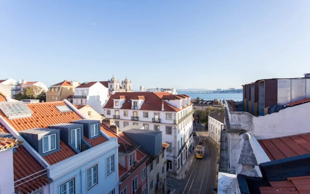 Chambre double dans un loft avec terrasse et vue sur la ville et la rivière - Photo 18