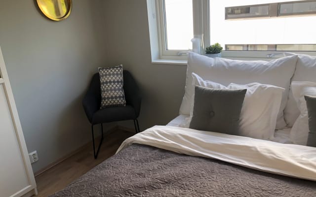 Quarto privado moderno a uma curta distância a pé do centro de Oslo