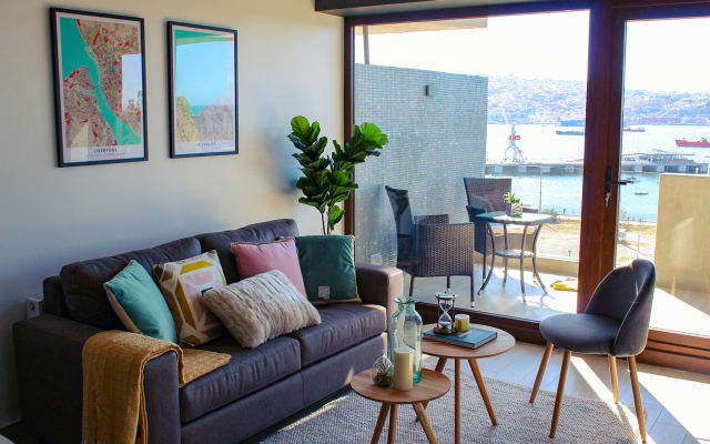 Spettacolare appartamento con vista sulla baia di Valparaíso
