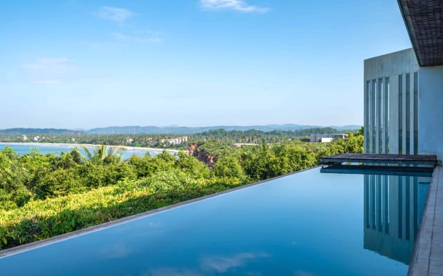 Villa de luxe confortable avec piscine privée et vue sur la baie au...