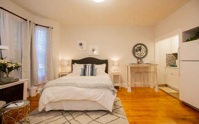 Furnished First-Floor Studio in Coolidge Corner