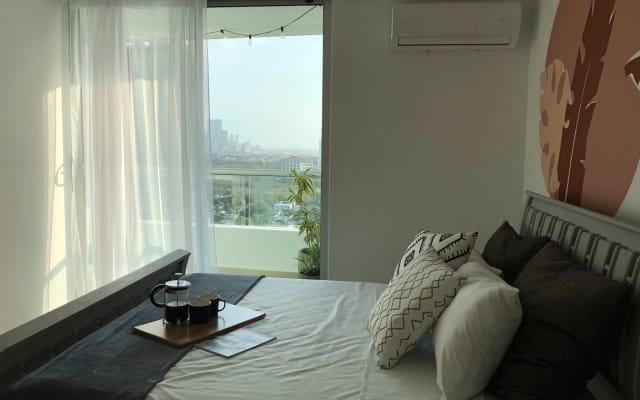 Schönes Privatzimmer mit Panoramablick