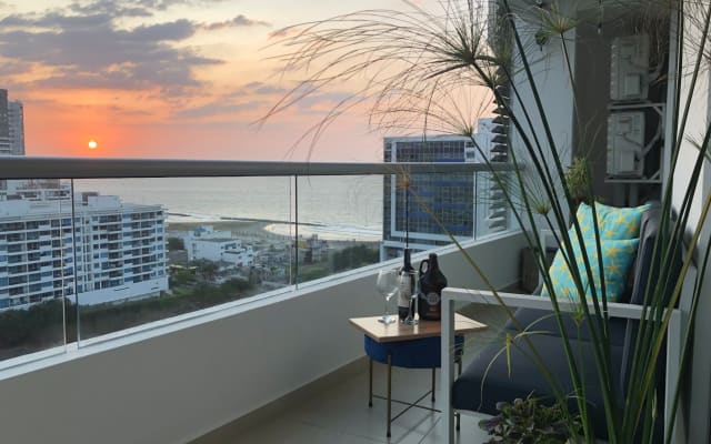 Schönes Privatzimmer mit Panoramablick