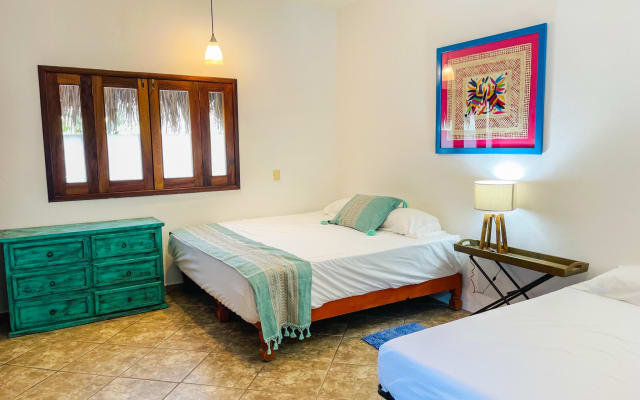 Alle Preise (MXN)! Casa Boho 2, eine Unterkunft auf einem Hügel mit böh