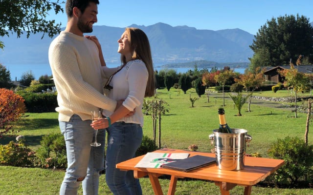 Cabana com vista para o lago