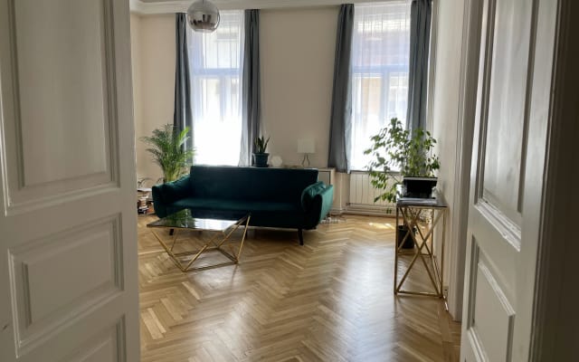 Habitación privada en amplio piso en el centro de Budapest