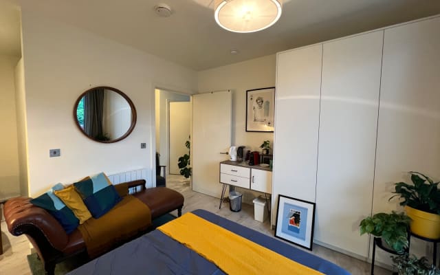 Modern, stylish and cosy guest room with a private bathroom