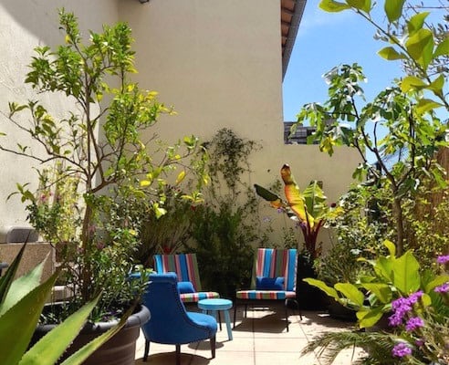 Terrasse Design Vintage Chic Herz von Marseille