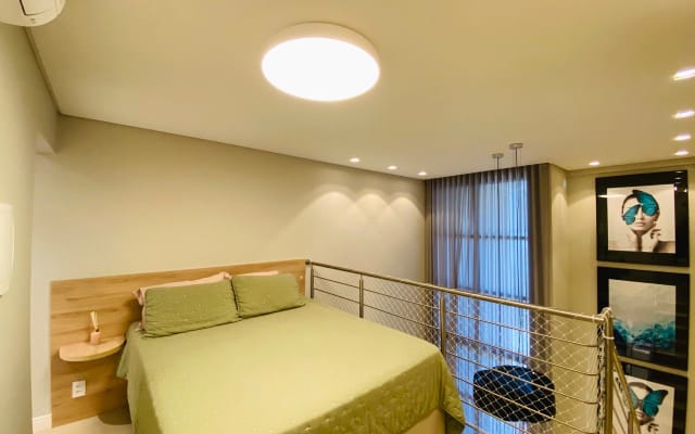 Bellissimo loft a Jurerê, a 200 metri dalla spiaggia.