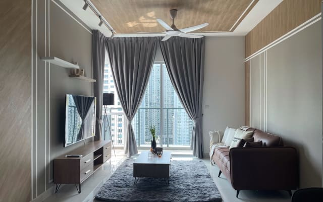 Accogliente appartamento con 2 camere da letto a Mont Kiara, KL