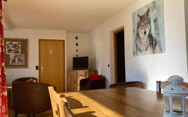 1/2 chalet di 99m2, Vista eccezionale sulle piste