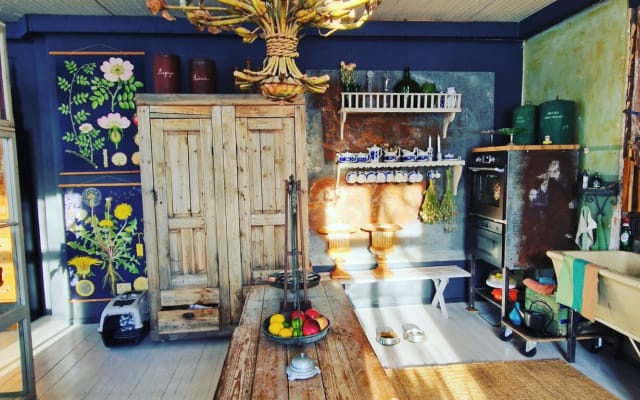 Swedish woodenchurch dated 1882 turned into a unique home.