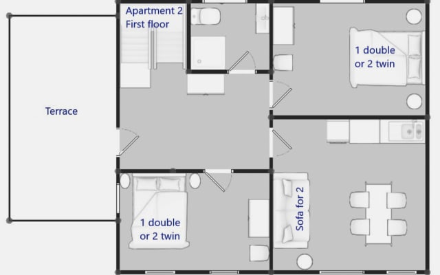 Bella Bela 2 (piso superior) - apartamentos na aldeia perto do lago Bled