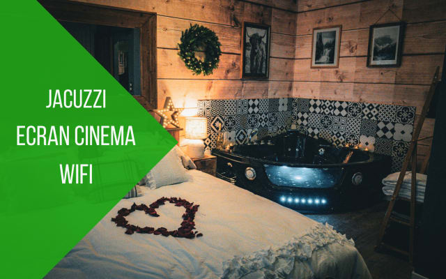 Cosy mountain room / Jacuzzi / Ecran cinéma