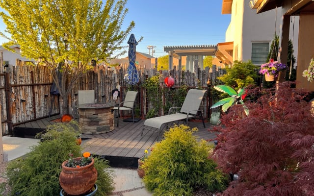 Casa de Wow! with serene gardens.  Clothing Optional.