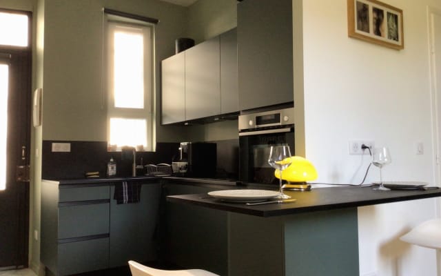 Suite de hóspedes na Villa Liberty com A/C mar a 15mn