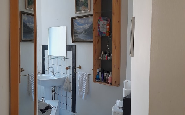 Luminoso espacioso doble con gato interior