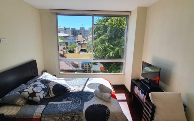 Apartamento em La Mariscal, Quito. Bairro amigável LGBTQ+.