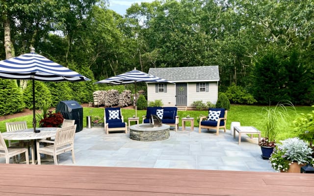 Private Oak Bluffs home with gorgeous landscaping