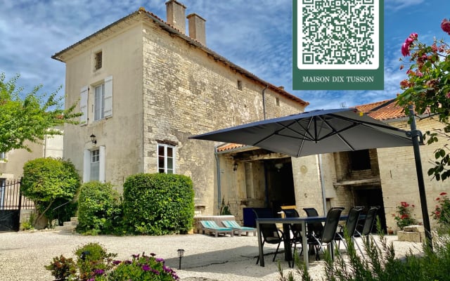 Maison Dix Tusson - Um ótimo lugar para ficar em Charente!