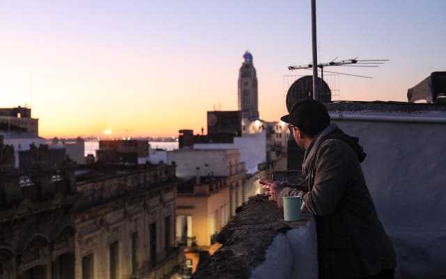 Anúncio de ihuan em misterb&b - vista de la aduana de montevideo desde la terraza de casa vegana