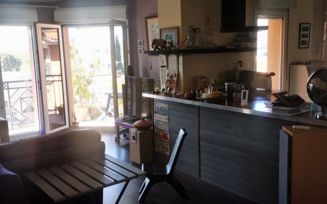 room in apartment, naturists welcome