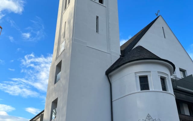 2 camere con bagno privato ad uso esclusivo nella chiesa convertita