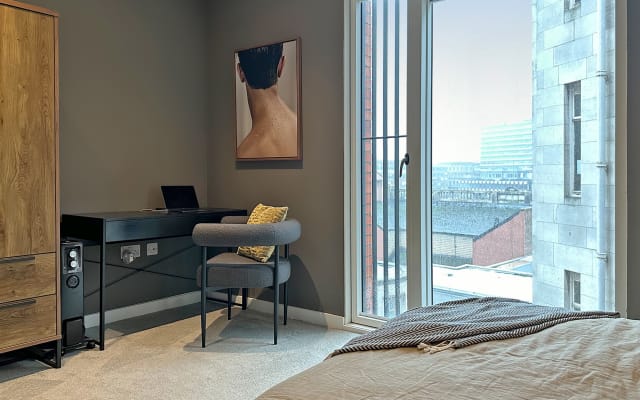 Camera da letto con bagno privato nel centro di Manchester