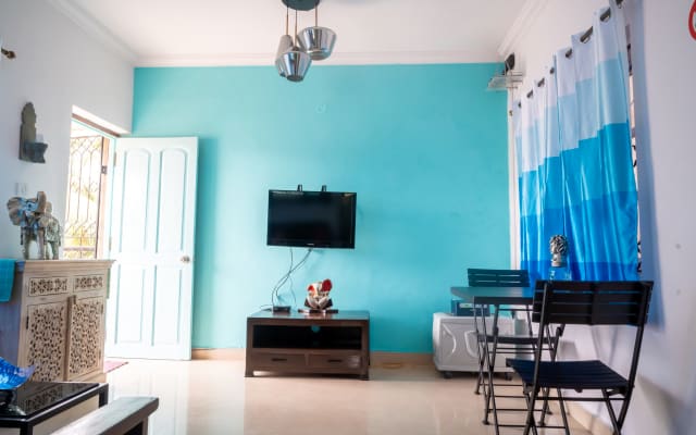 Calangute Amplio 1BHK Apt.
with Wi-Fi & Power-backup