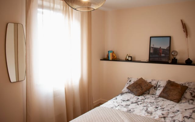 Stylish guest room in trendy East London