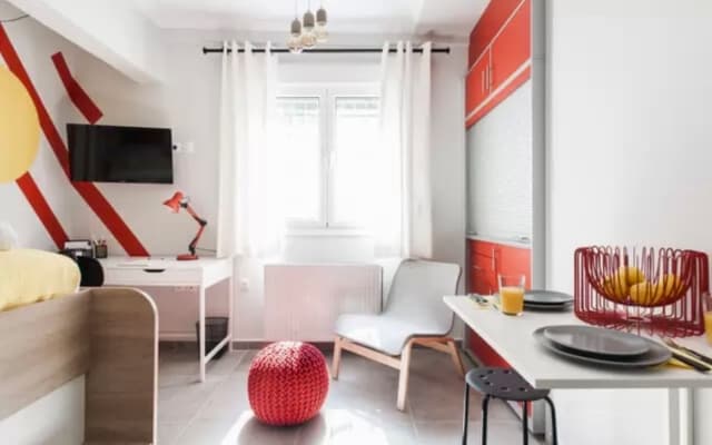 Apartamento acolhedor e colorido no centro de Atenas