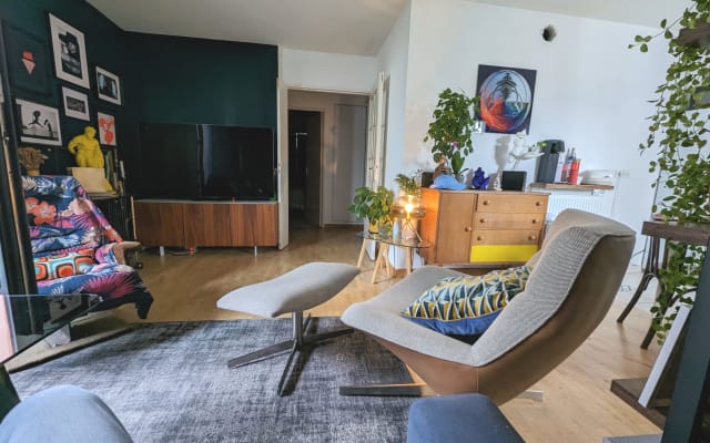 Double room with terrace, Paris 19 (canal de l'Ourcq)