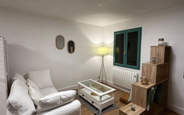 Grand studio cocooning refait à neuf dans une petite résidence.