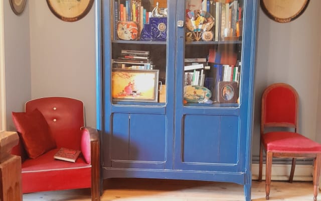 Dormitorio "Segundo Imperio" en una casa de 1927.