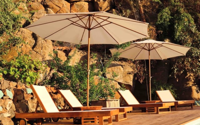 Haus im kanarischen Stil mit Meerblick, Terrasse und Swimmingpool