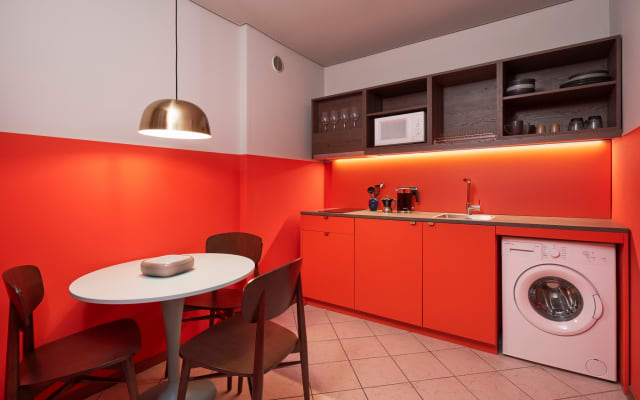 Apartamento espaçoso com dois quartos para maior privacidade