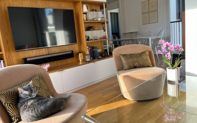 GARRI's listing on misterb&b - Salon avec Garri, notre chat