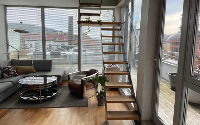 Room in extraordinary apartment + balcony & terrace