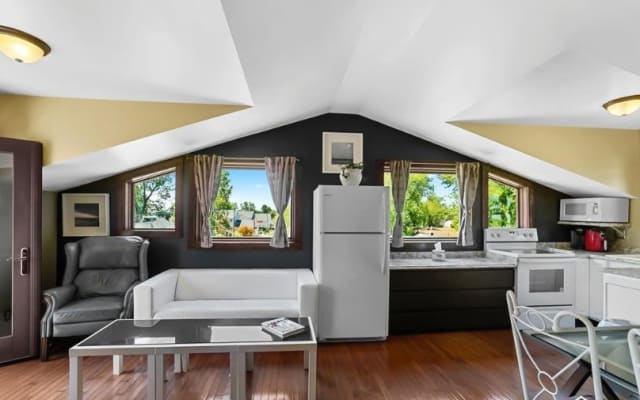 Mike's listing on misterb&b - Living room has a smart TV and a pull out sofa bed for an extra guest