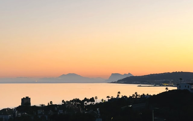 Retiro panorâmico para o oceano