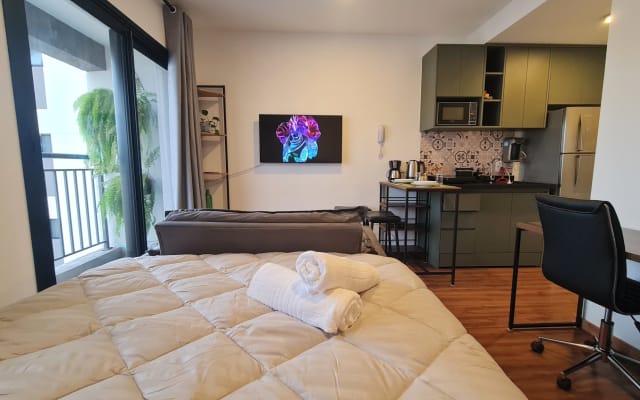 Studio Downtown | Rooftop w/ incredible view | Jacuzzi | Air Cond.