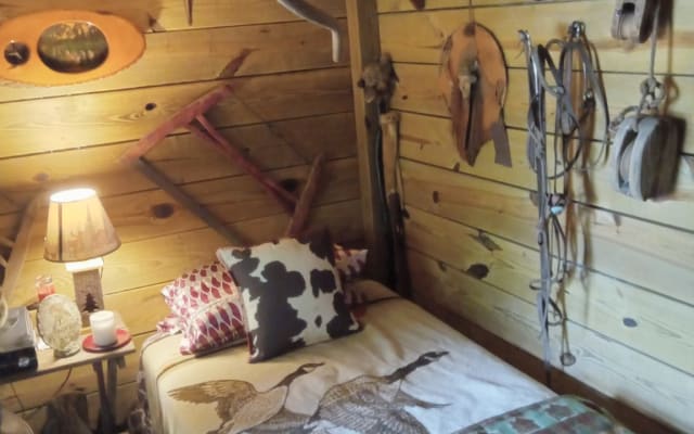 surrounded by nature, private and secluded. in a woodsy setting