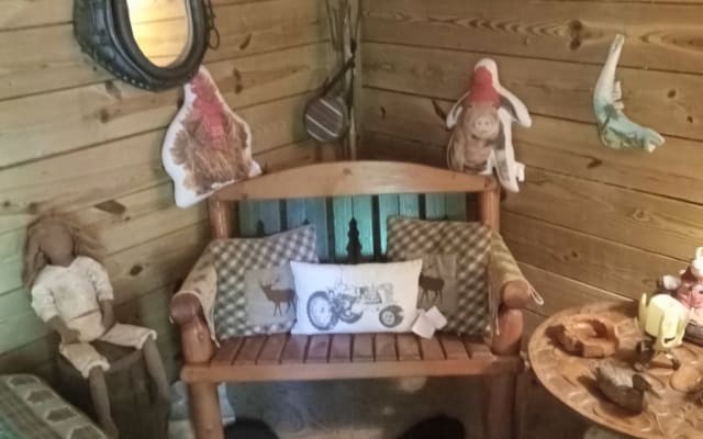 surrounded by nature, private and secluded. in a woodsy setting