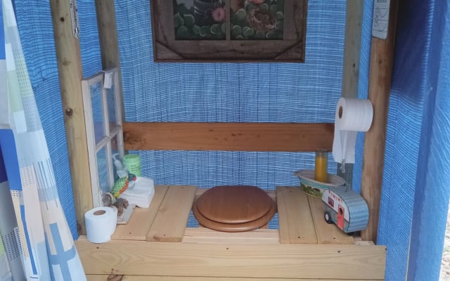 surrounded by nature, private and secluded. in a woodsy setting