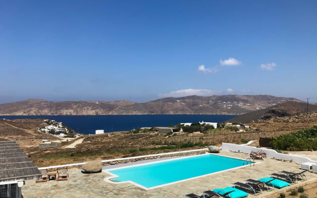 Studio pour 2 personnes avec vue sur la mer à Mykonos dans la baie de...