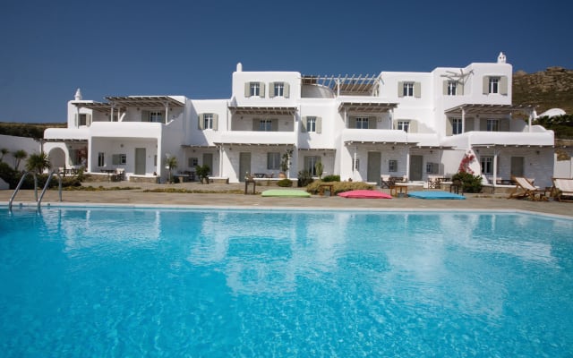 Studio pour 2 personnes avec vue sur la mer à Mykonos dans la baie de...