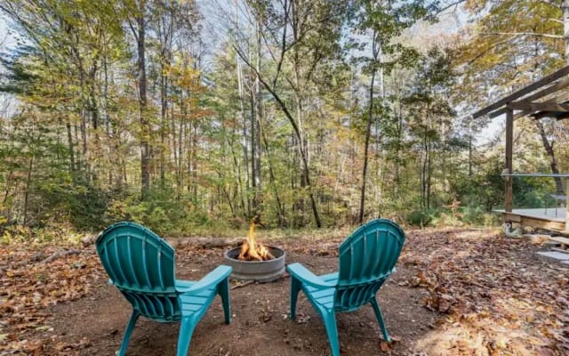 Asheville Airstream en el bosque