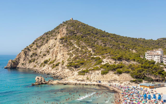 Gemütliche Wohnung mit Blick auf das Mittelmeer