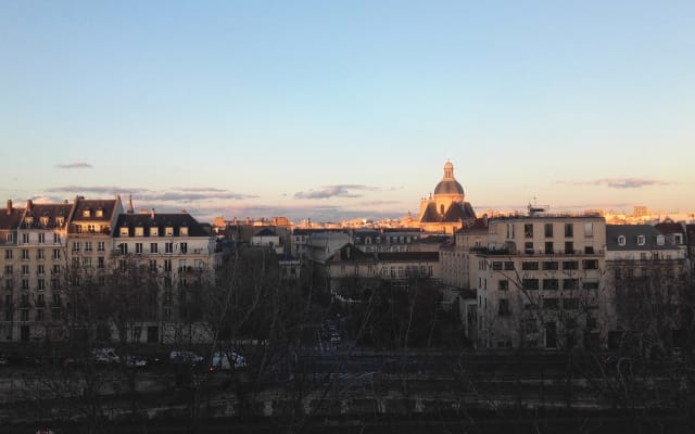 Ile Saint-Louis, herrlicher Blick auf den Marais