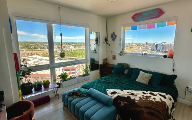 Loft zen com vista para a montanha no centro de Denver